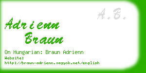 adrienn braun business card